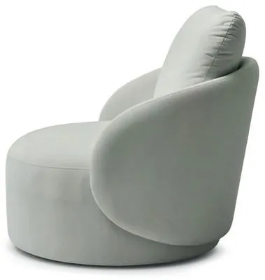 Poltrona CRISTAL, 87 cm de profundidade, de perfil