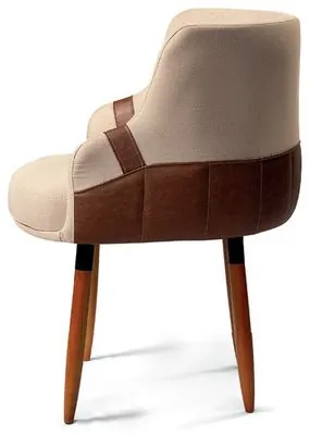 Poltrona GAIA, 64 cm de profundidade, de perfil
