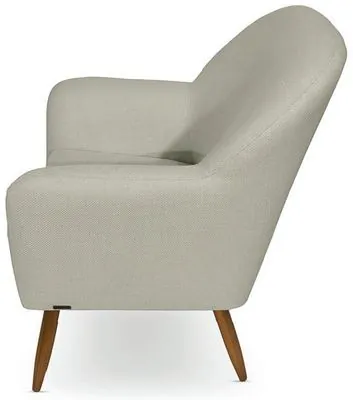 Poltrona MARTE, 78 cm de profundidade, de perfil